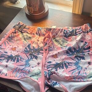 Pink Floral Tropical Shorts
